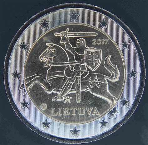 2 euro lietuva 2017 valore